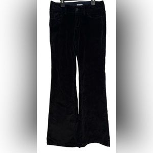 Banana Republic Womens Dress Pants 4 Black Velvet Workwear Bootcut